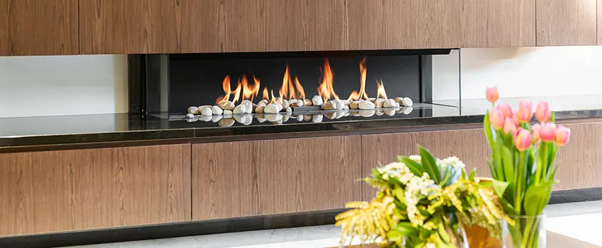 Double-height Fireplace Design Refurbishment in Westchester, Illinois