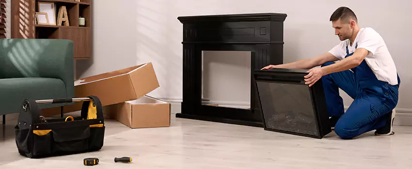 Old Rusted Metal Fireplace Repair And Replacement in Westchester, IL